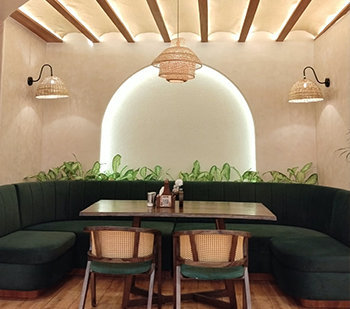 Welcoming ambience at Ambar Fine Dine